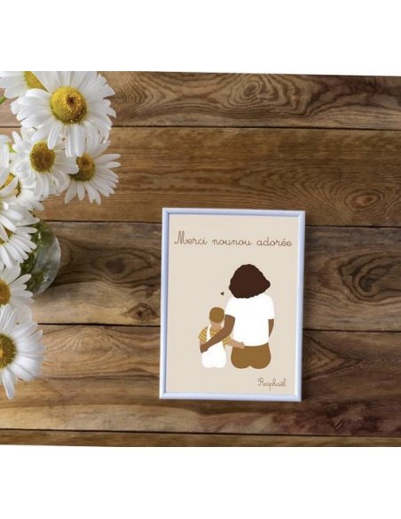 Affiche personnalisée Merci Nounou Affiche personnalisée Merci Nounou