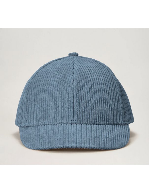Casquette de baseball velours côtelé - bleu ciel