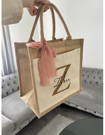 Sac en jute personnalisé 30x30x19 cm