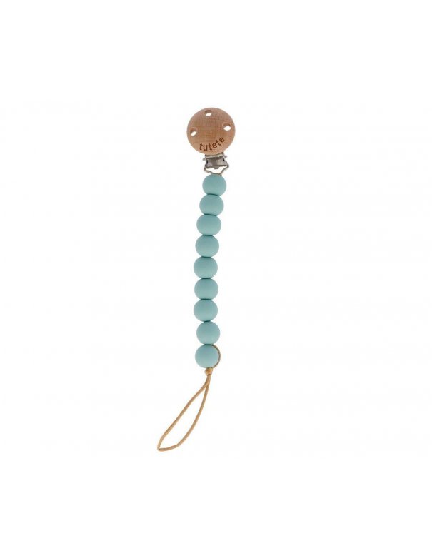 Attache tétine en silicone - Turquoise