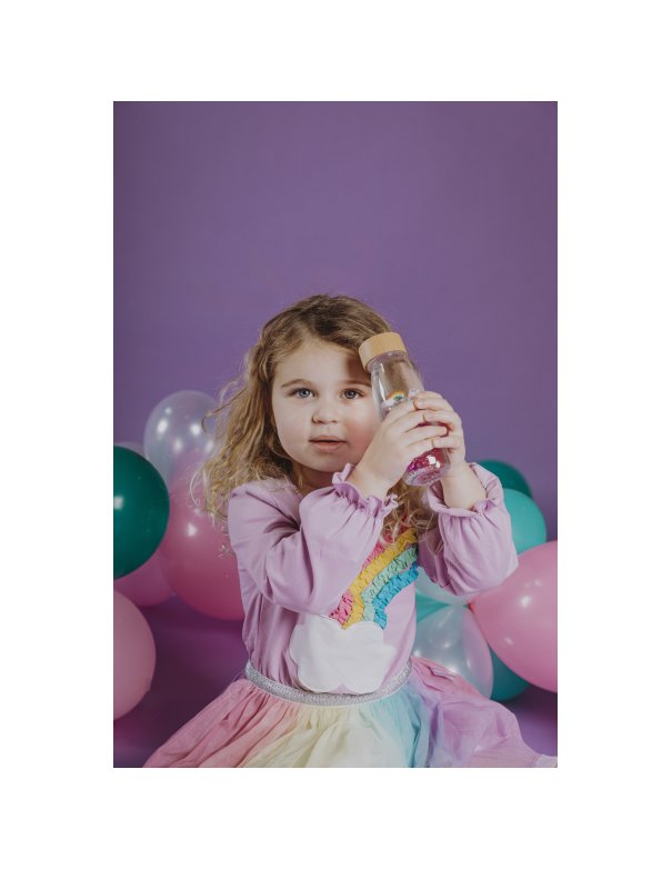 Bouteille sensorielle - Arc en ciel magique