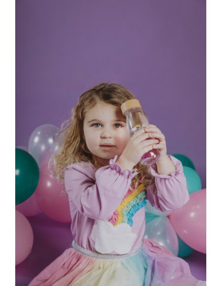 Bouteille sensorielle - Arc en ciel magique