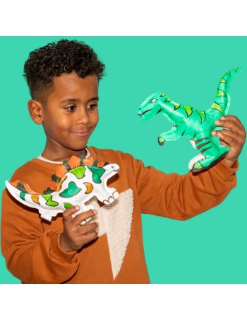 Coloriage gonflable Dinos + gommettes