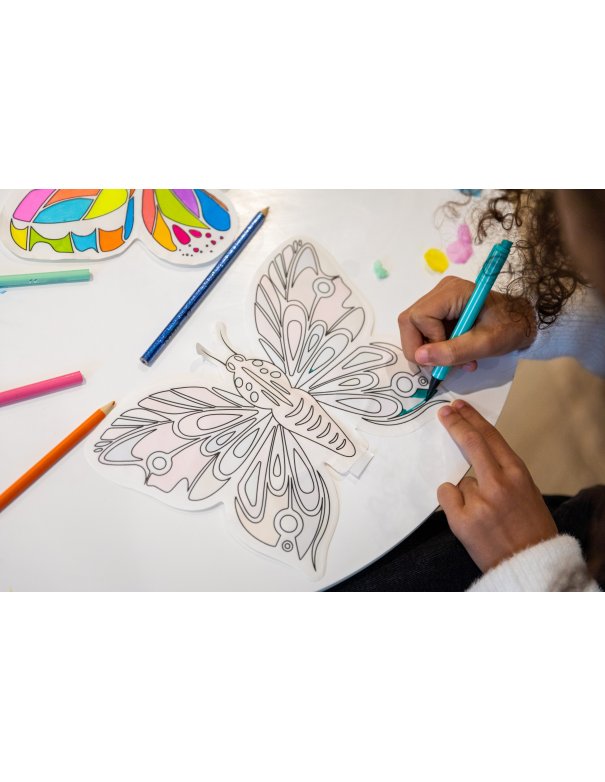 Coloriage gonflable Papillons + Strass