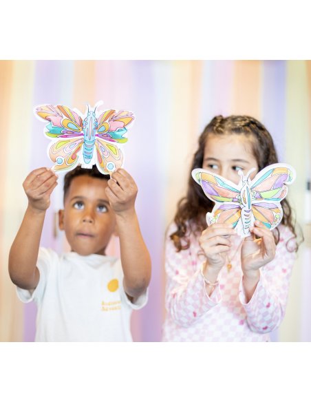 Coloriage gonflable Papillons + Strass