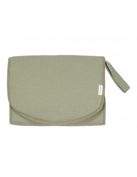 Tapis à langer nomade avec poignée Pure Olive