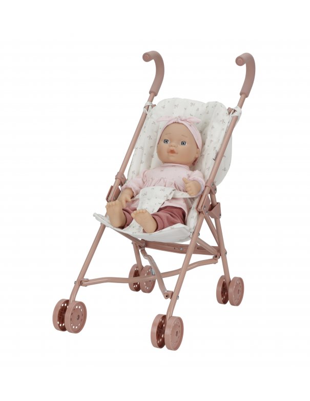 Poussette de poupée en métal