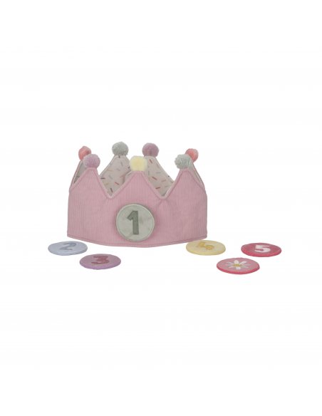 Couronne d'anniversaire avec chiffres rose