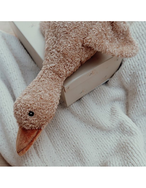 Peluche bruit blanc - L’oie Liva marron