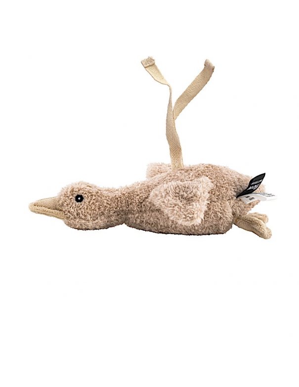 Petite peluche bruit blanc L'oie Liva - Beige