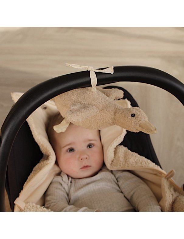 Petite peluche bruit blanc L'oie Liva - Beige