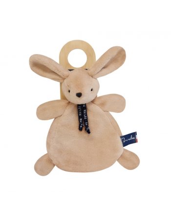 Doudou plat Lapin Dorlotin – Beige