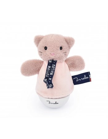 Veilleuse bébé musicale – Rose – Chat Dorlotin – 16 cm