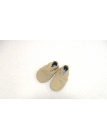 Chaussons cuir - beige