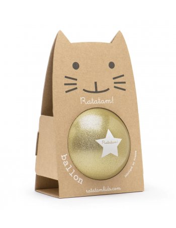 Ballon doré paillette 15 cm 2