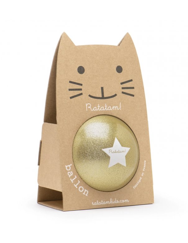 Ballon doré paillette 15 cm