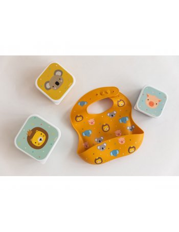 Set de 3 boîtes à lunch - Animal friends 2