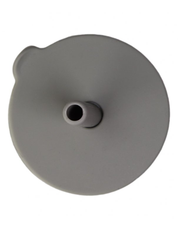 Tasse avec paille en silicone - Gris olive