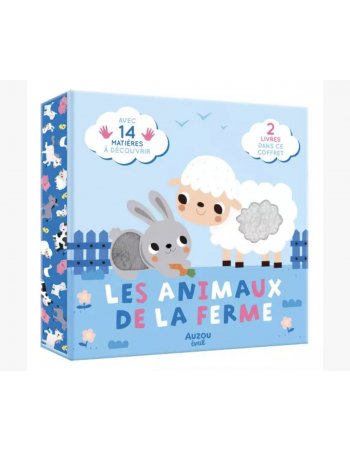 Coffret livres à toucher - Les animaux de la ferme