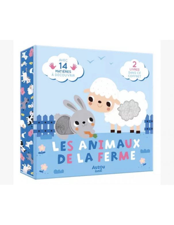 Coffret livres à toucher - Les animaux de la ferme