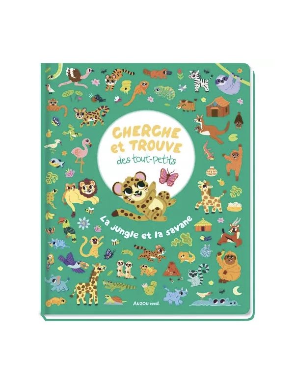 Cherche et trouve des tout-petits - La jungle et la savane