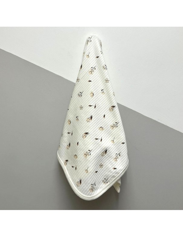 Couverture coton 90 x 90 cm - Flower