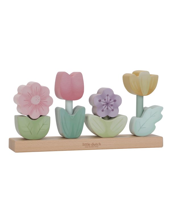 Puzzle en bois fleurs à empiler - Fairy Garden