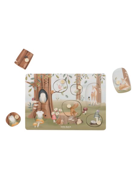 Puzzle sonore en bois - Forest Friends Puzzle sonore en bois - Forest Friends