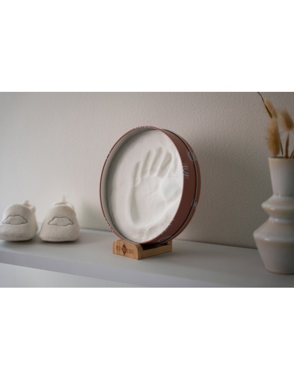 Boîte à empreinte ronde - arc-en-ciel terracotta Boîte à empreinte ronde - arc-en-ciel terracotta