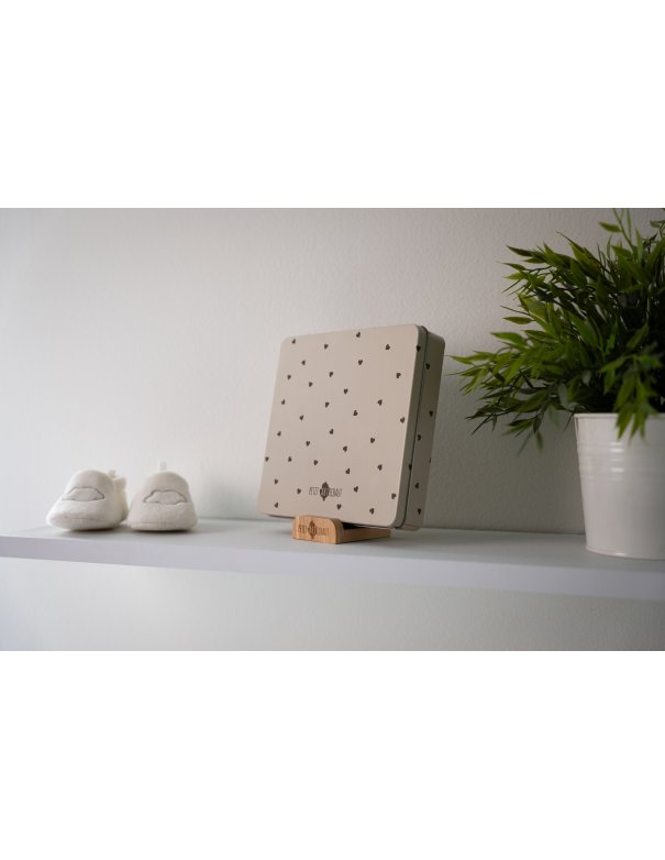 Boîte à empreinte carrée - Jolis coeurs Boîte à empreinte carrée - Jolis coeurs