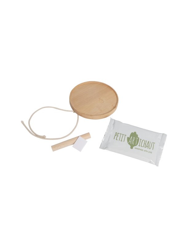 Médaillon empreinte bois