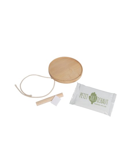 Médaillon empreinte bois