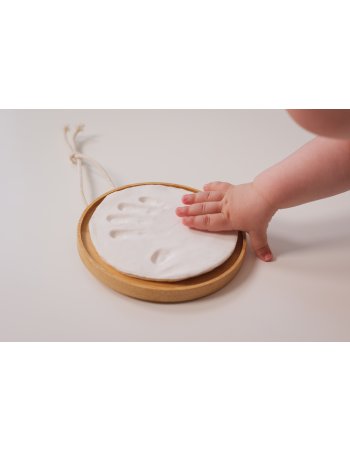 Médaillon empreinte bois