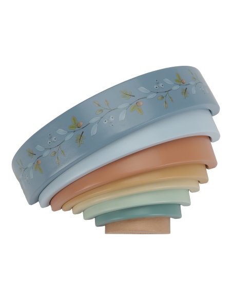 Arc-en-ciel en bois à empiler - Forest Friends