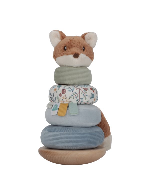 Renard à empiler doudou et bois - Forest Friends little dutch