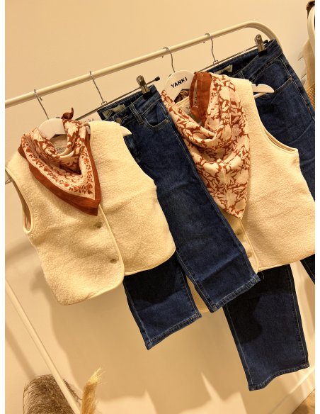 Pantalon jean large Mère - Fille Pantalon jean large Mère - Fille