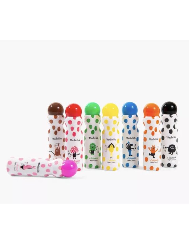 8 marqueurs tampons - Les Schmouks - Moulin Roty