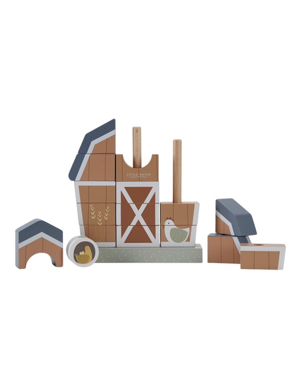 Ferme à empiler en bois - Little Farm