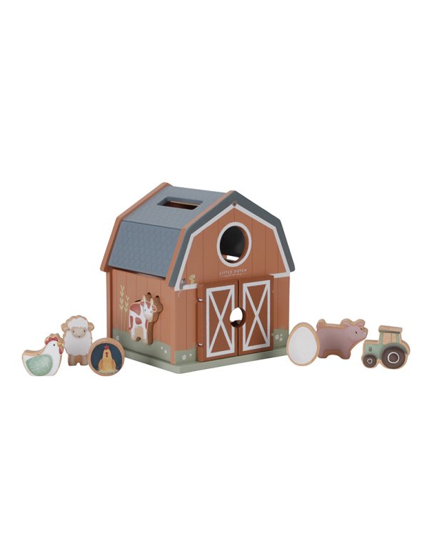 Boîte à formes en bois - Little Farm little dutch