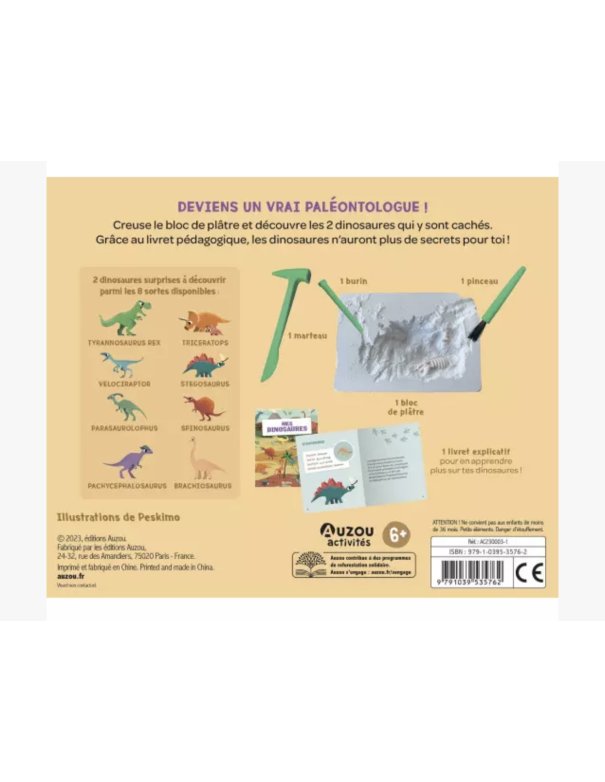 Mes 2 dinosaures à déterrer