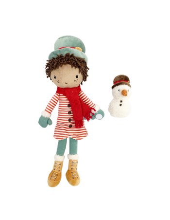 Poupée de Noël avec bonhomme de neige Jake - 35 cm
