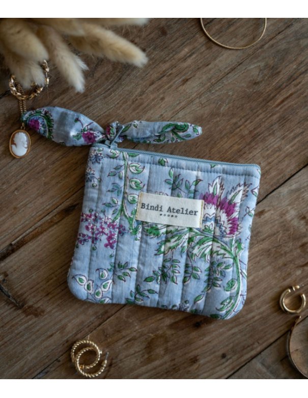 Porte monnaie - Capri nuage - Bindi atelier