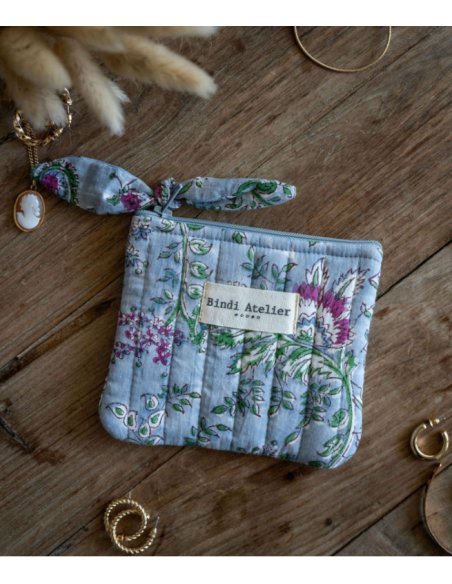 Porte monnaie - Capri nuage bindi atelier