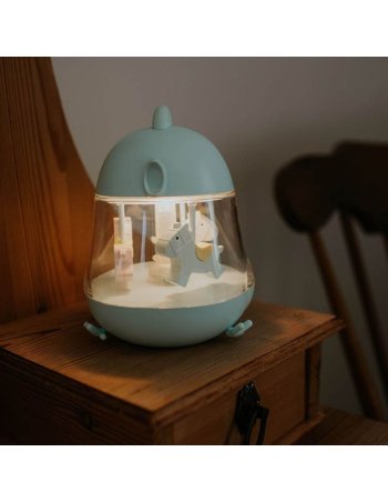 Veilleuse boîte à musique Carrousel - Bleu
