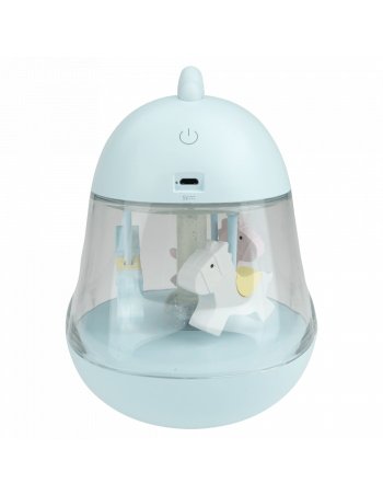 Veilleuse boîte à musique Carrousel - Bleu 2