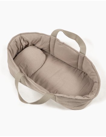 Bambinis – Minikane Couffin et son oreiller en coton galet