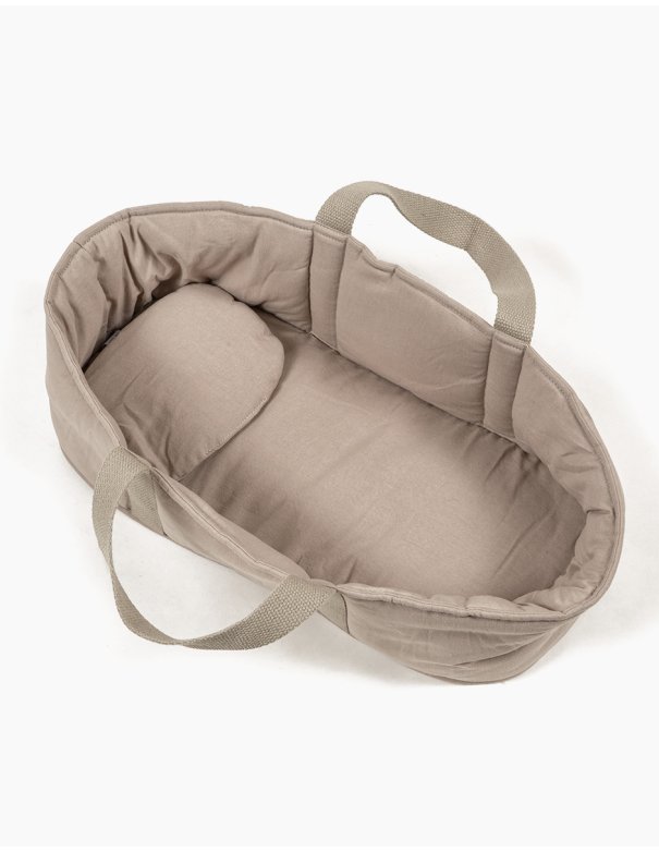 Bambinis – Minikane Couffin et son oreiller en coton galet