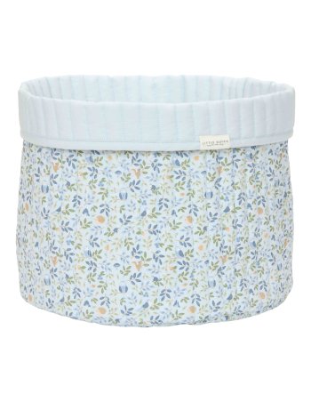 Panier de commode matelassé grand (réversible) - Forest