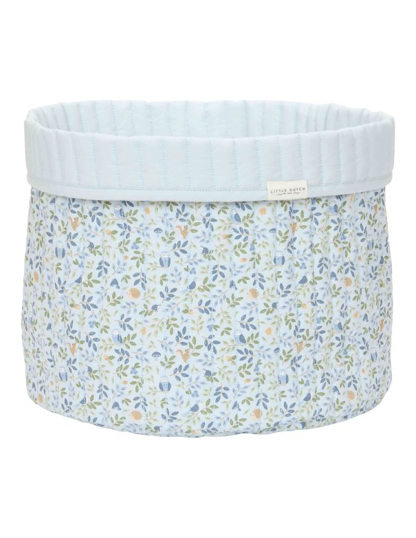 Panier de commode matelassé grand (réversible) - Forest