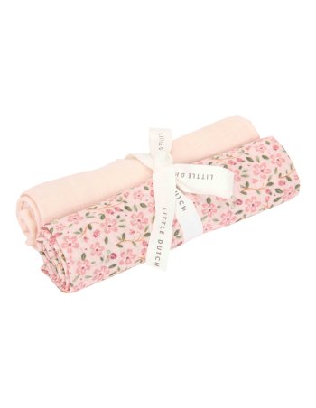 Set de 2 langes en gaze de coton - Fairy Floral/Blossom - 70 x